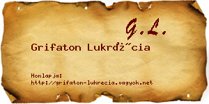 Grifaton Lukrécia névjegykártya